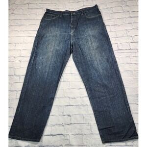 Sean John Jeans MENS 44X36 Tall Blue Baggy Wide Leg Hip Hop Skater VINTAGE 90s